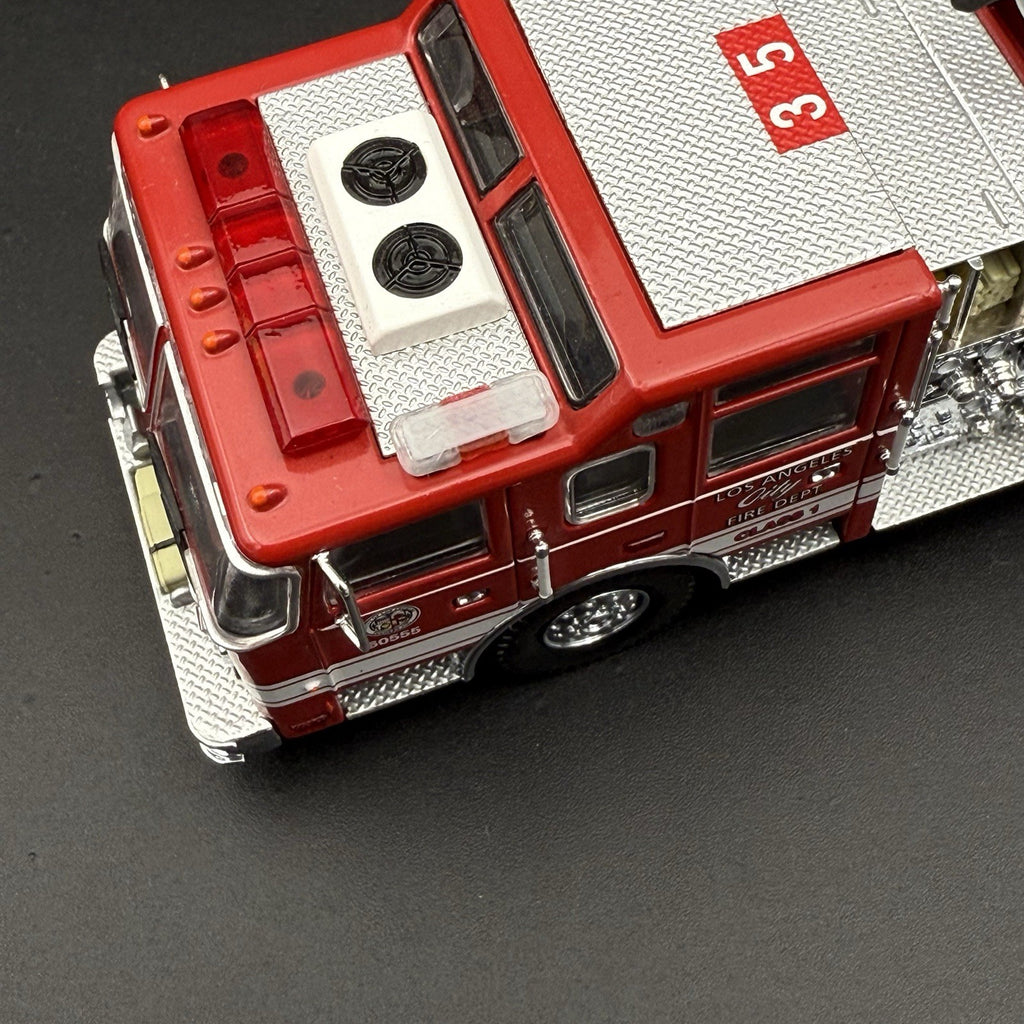 2 Pack 1/64 Mini Whelen Edge Clear Red Clear Lightbar Gray Top Police Fire EMS4