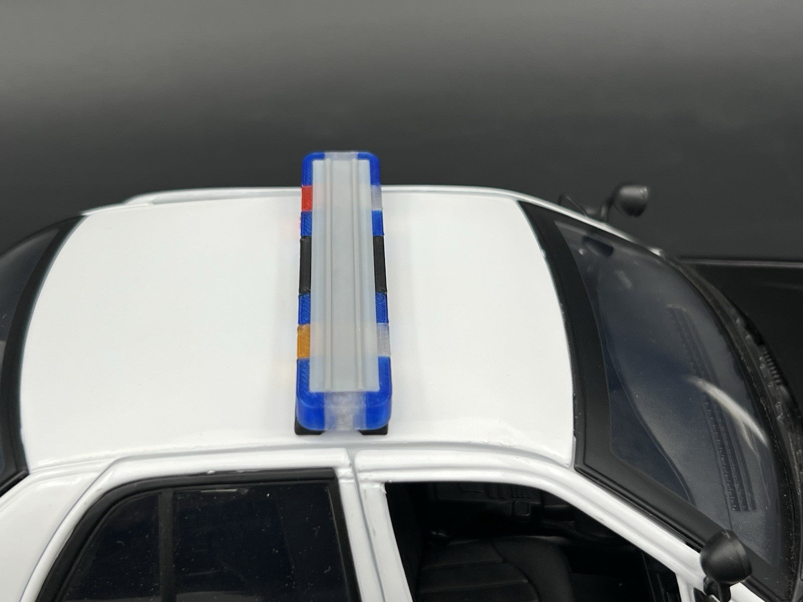 1/18 Scale LED Ready Whelen Edge United Kingdom Police Lightbar Blue Red 1812 UK8
