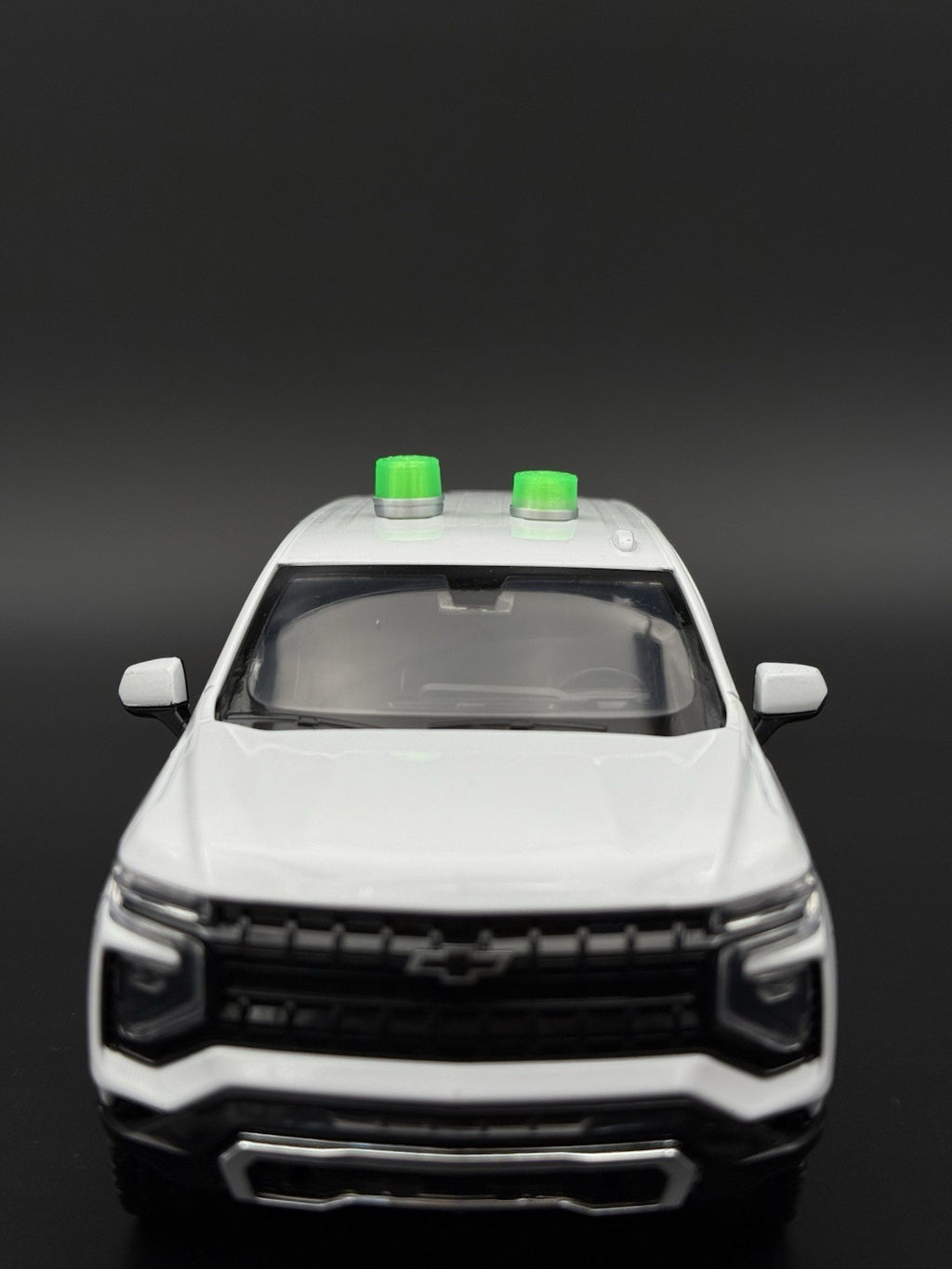 2-Pack 1/24 25 Scale Model LED Compatible Green Beacon Lightbar 2410G5