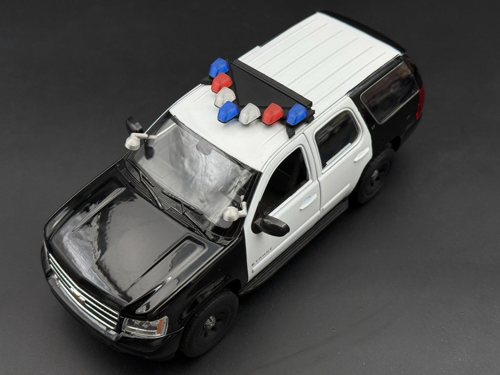 1/24 25 Scale Model LED Ready Blue Red Federal Vector Lightbar Police 2432 BR43