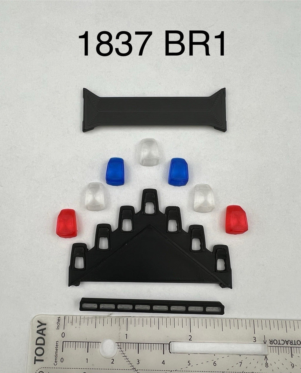 1/18 LED Ready Blue Red Federal Signal Vector Vision Lightbar Police Car LVMPD1