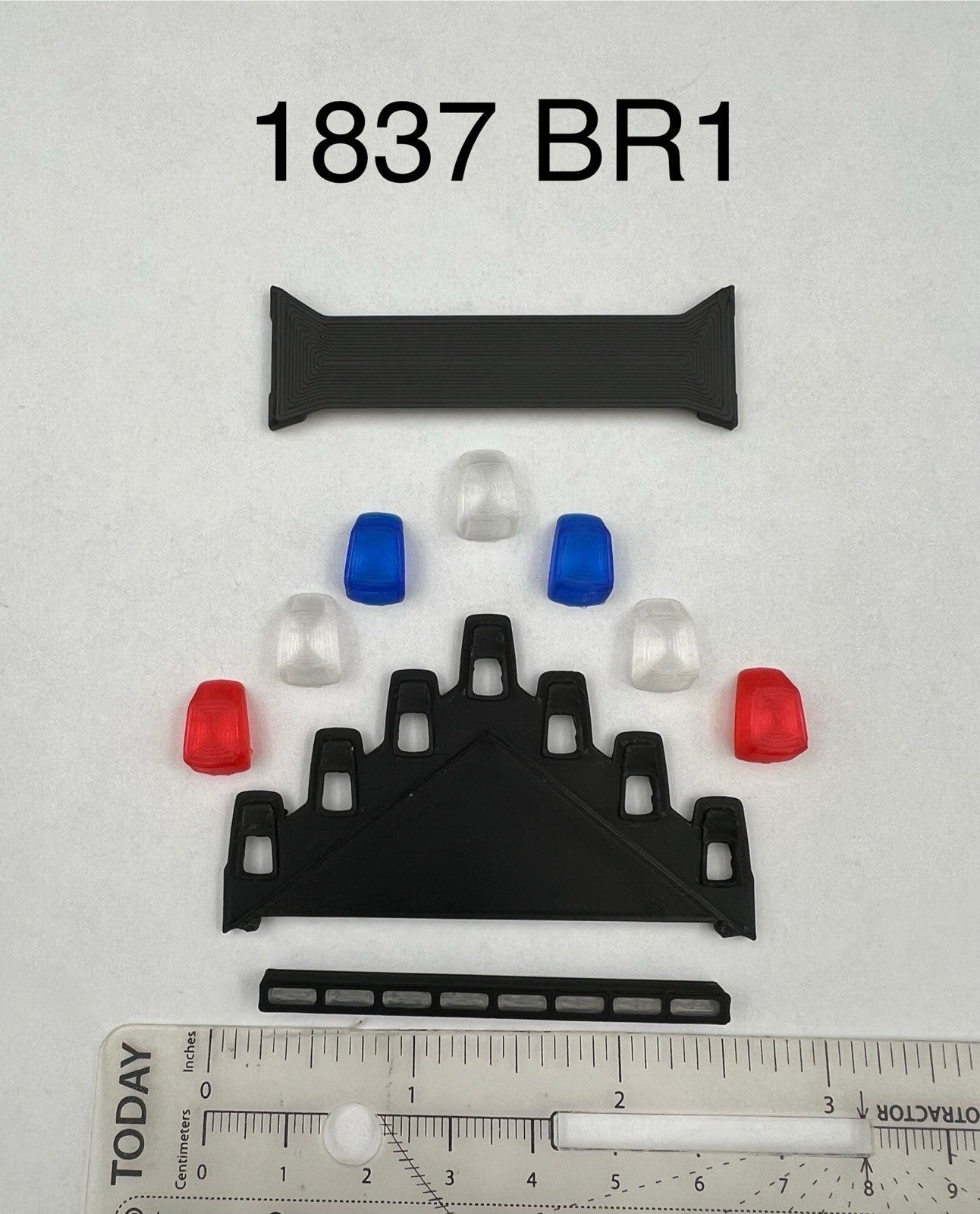 1/18 LED Ready Blue Red Federal Signal Vector Vision Lightbar Police Car LVMPD1