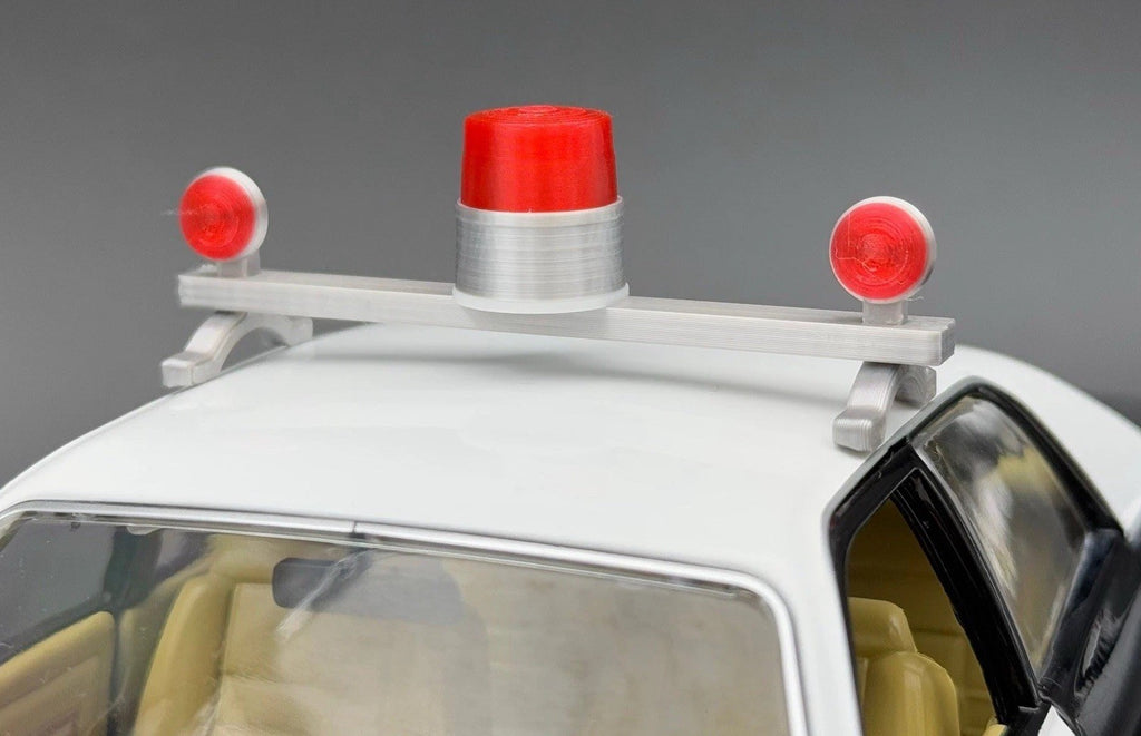 1/24 25 Scale Model Visibar CJ 184 284 Red Beacon Lollipop Police Light 2456RRR0