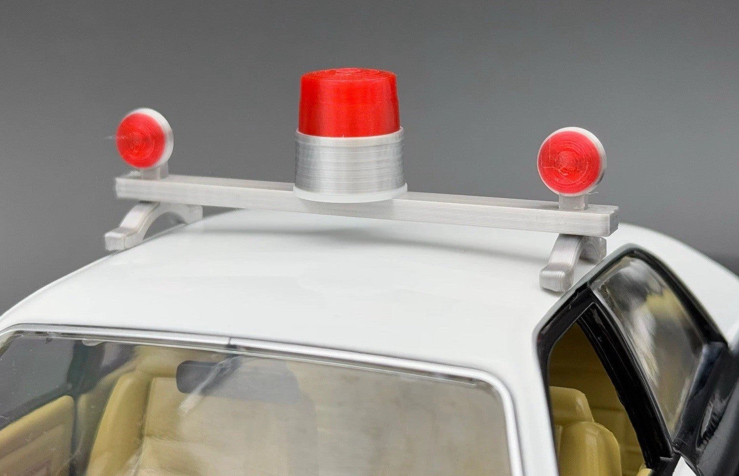 1/24 25 Scale Model Visibar CJ 184 284 Red Beacon Lollipop Police Light 2456RRR0