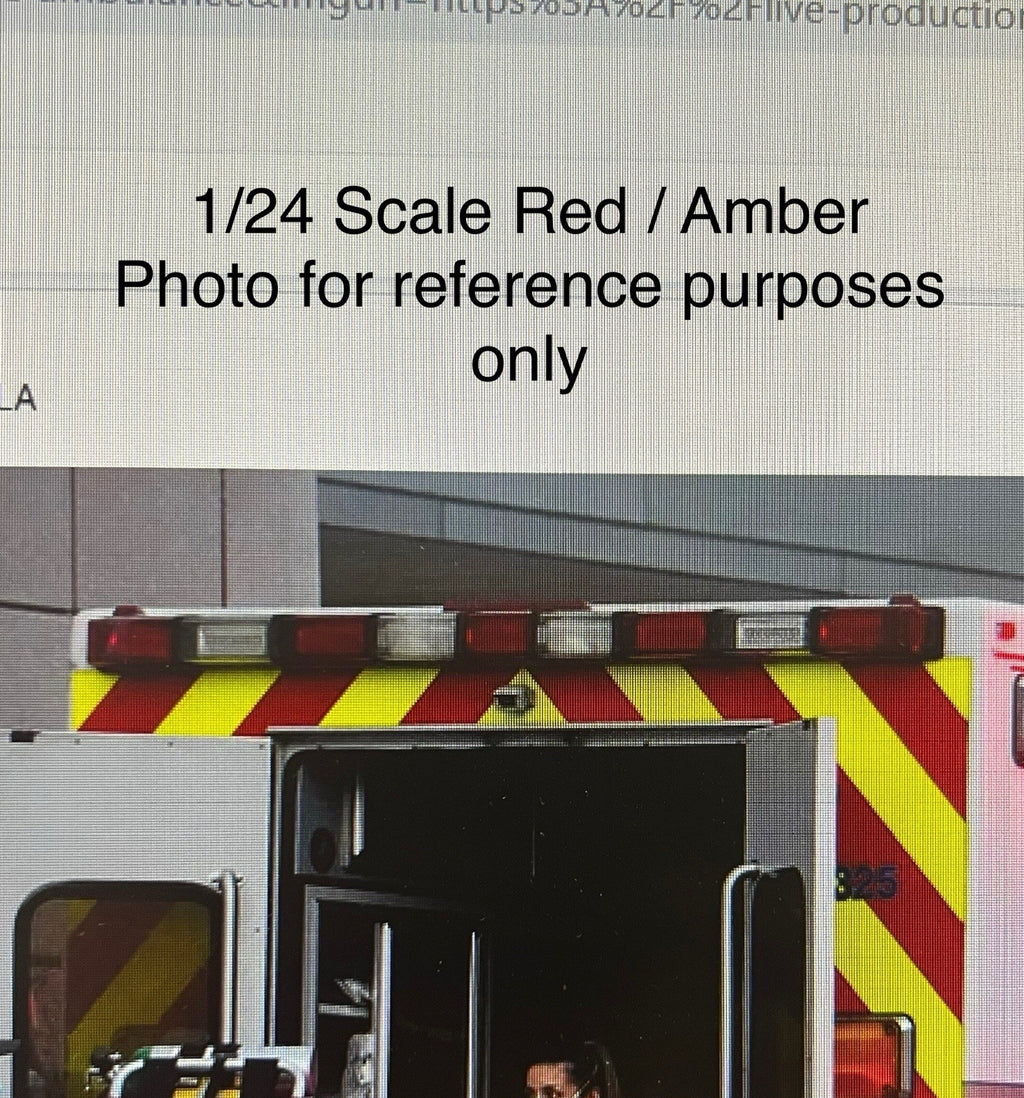 1/24 25 Scale Model FDNY Whelen 4500 Ambulance Warning Lights EMS Fire 24525