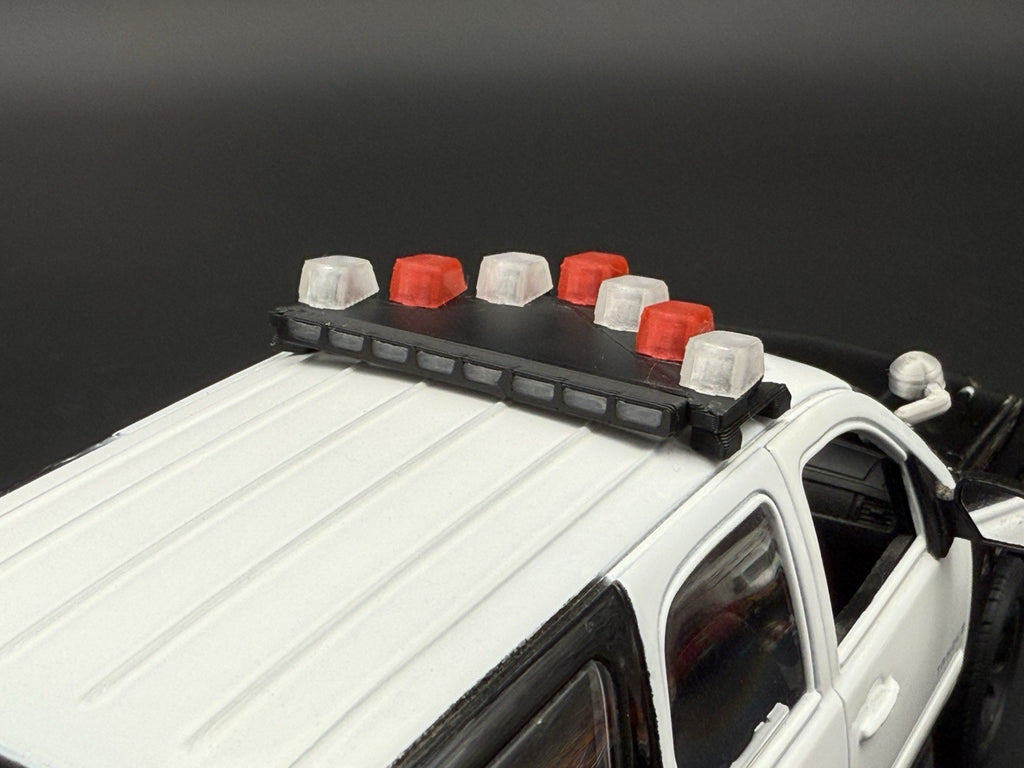 1/24 25 Scale Model LED Ready NYPD Federal Vector Lightbar Police Post-2008 243212