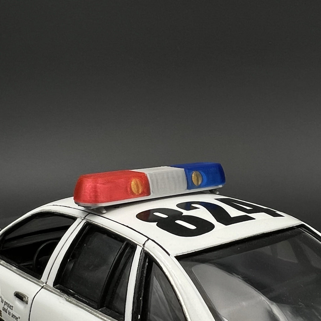 1/24 1/25 Blue Red Whelen 80H 90H 8000 Lightbar Police Sheriff Highway Patrol8
