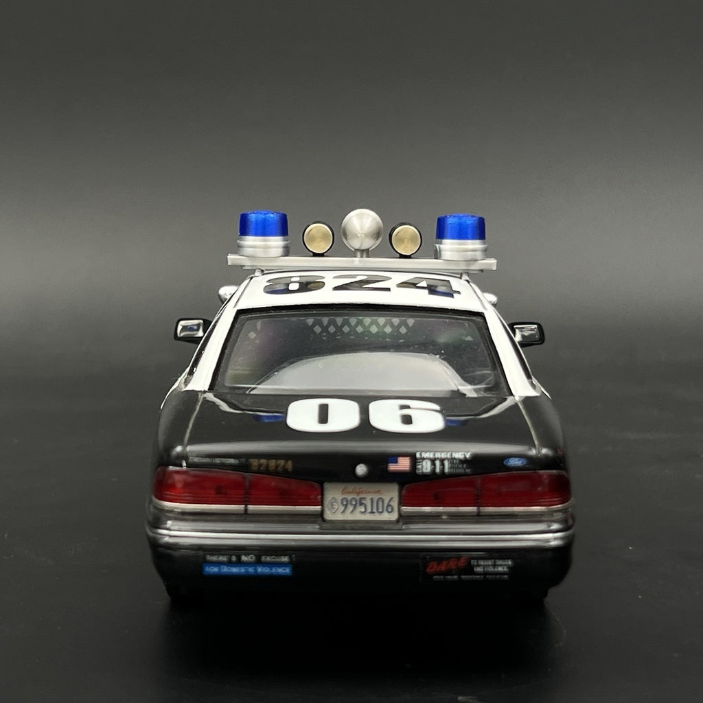 1/24 25 Blue Red Mars Skybolt Beacon Lightbar Siren Speaker Police Sheriff Fire16