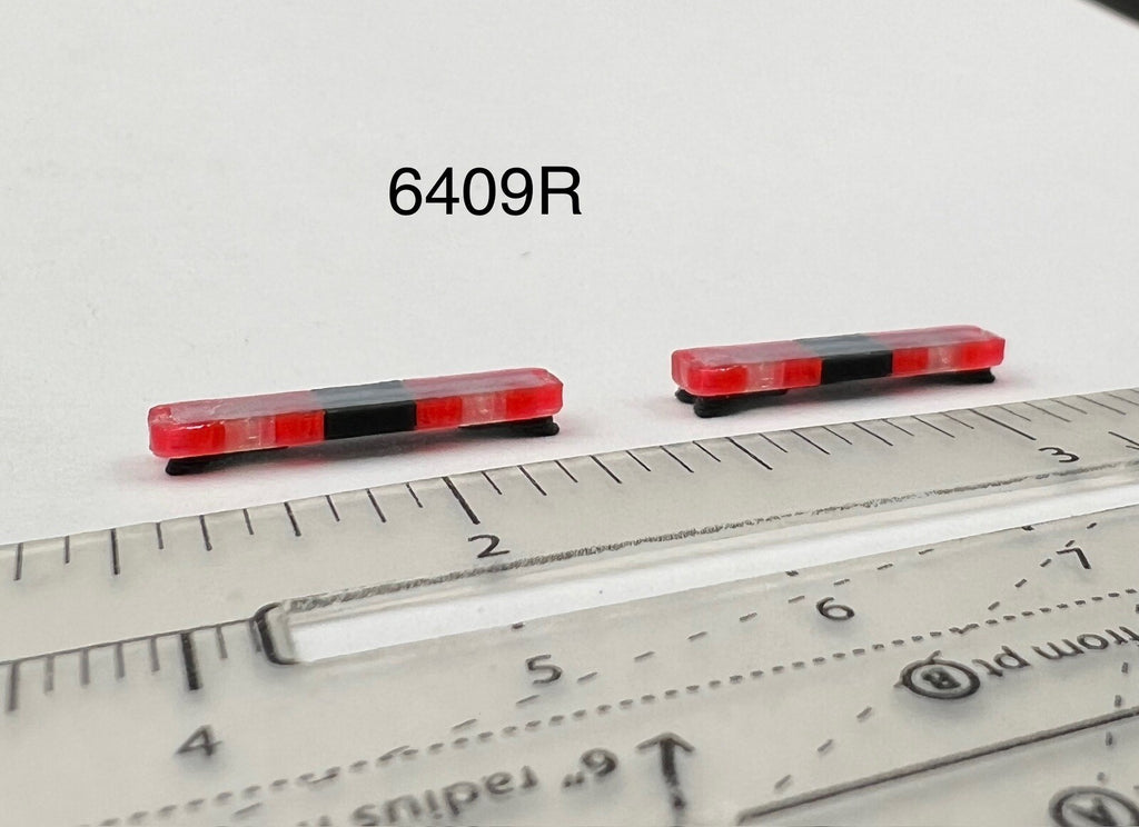 2-Pack 1/64 Whelen Edge Lightbar Red Fire EMS Police Sheriff Ambulance 6409R0