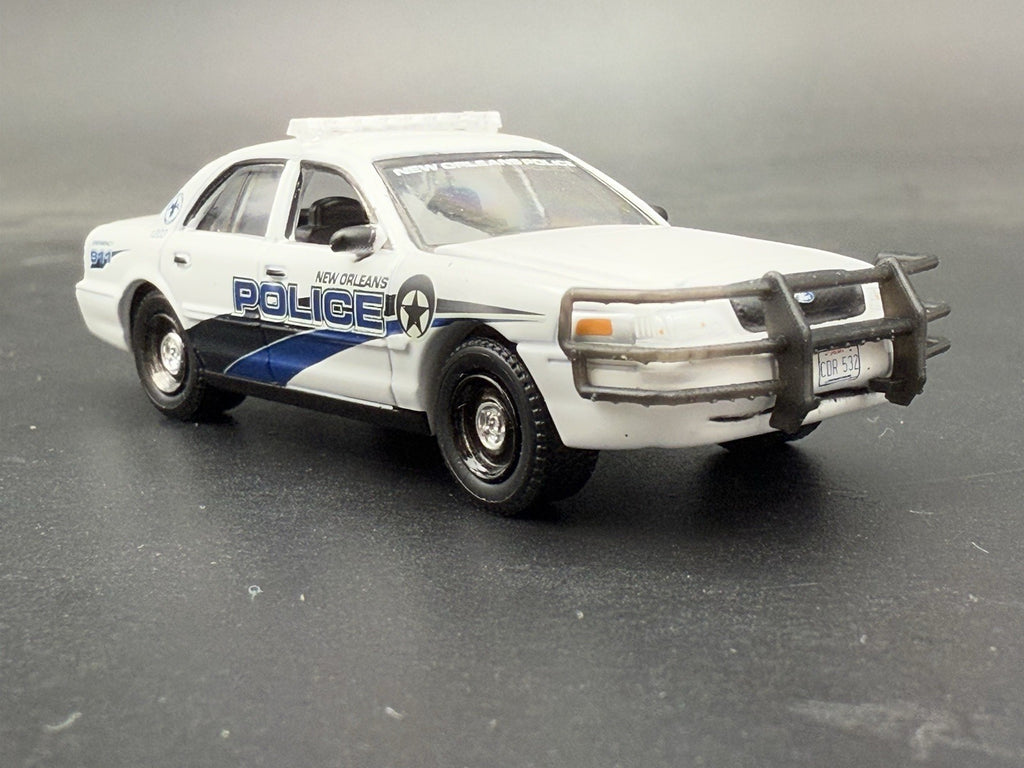 2 PACK 1/64 Scale Go Rhino Wrap Around Push Bumper Pushbar For Crown Vic Police3