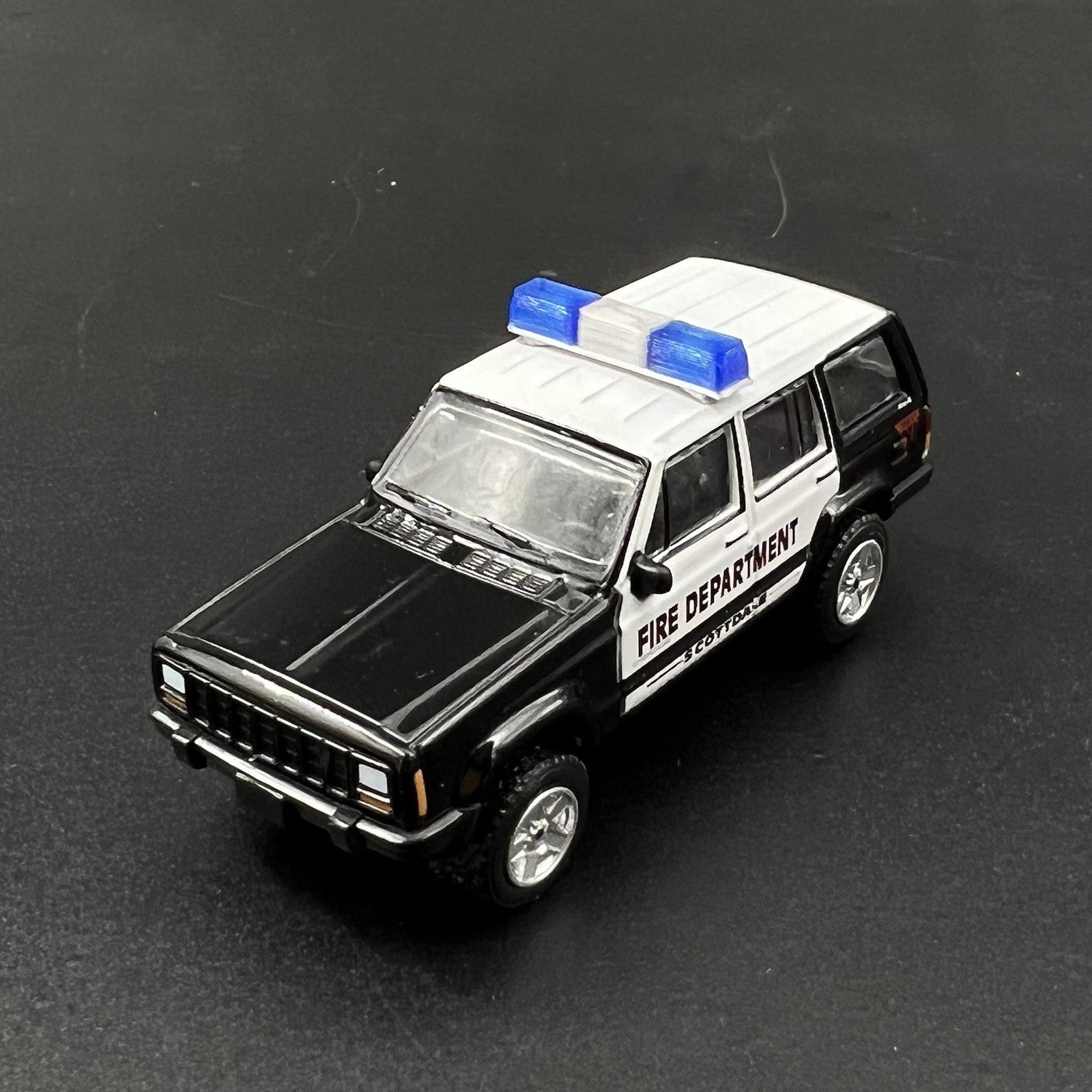 2 Pack 1/64 Blue Federal Signal Twinsonic Lightbar Greenlight Police Sheriff3