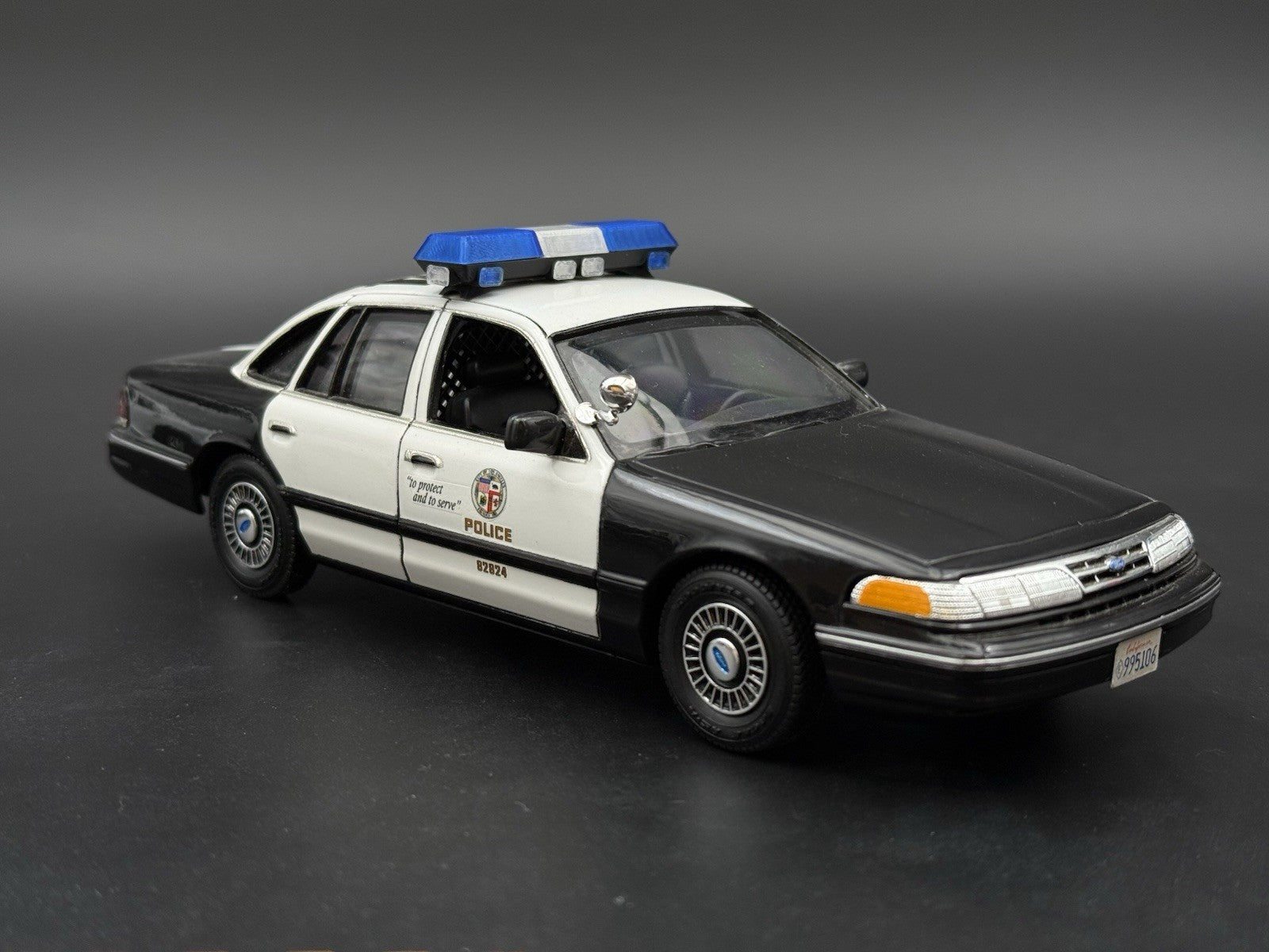 1/24 25 Scale Blue Clear Streethawk Lightbar Police 24646