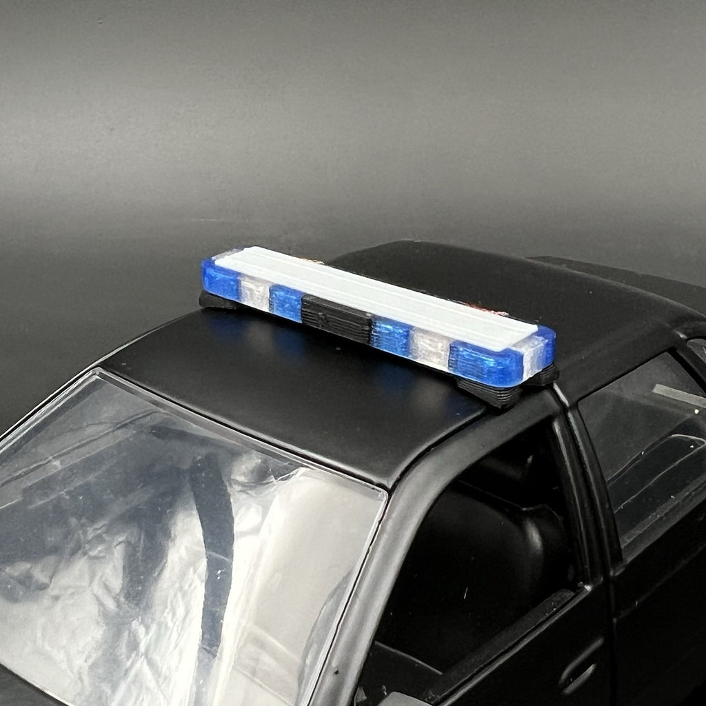 1/24 25 LED Ready Whelen Edge Massachusetts Police Lightbar Blue Clear Amber Red8