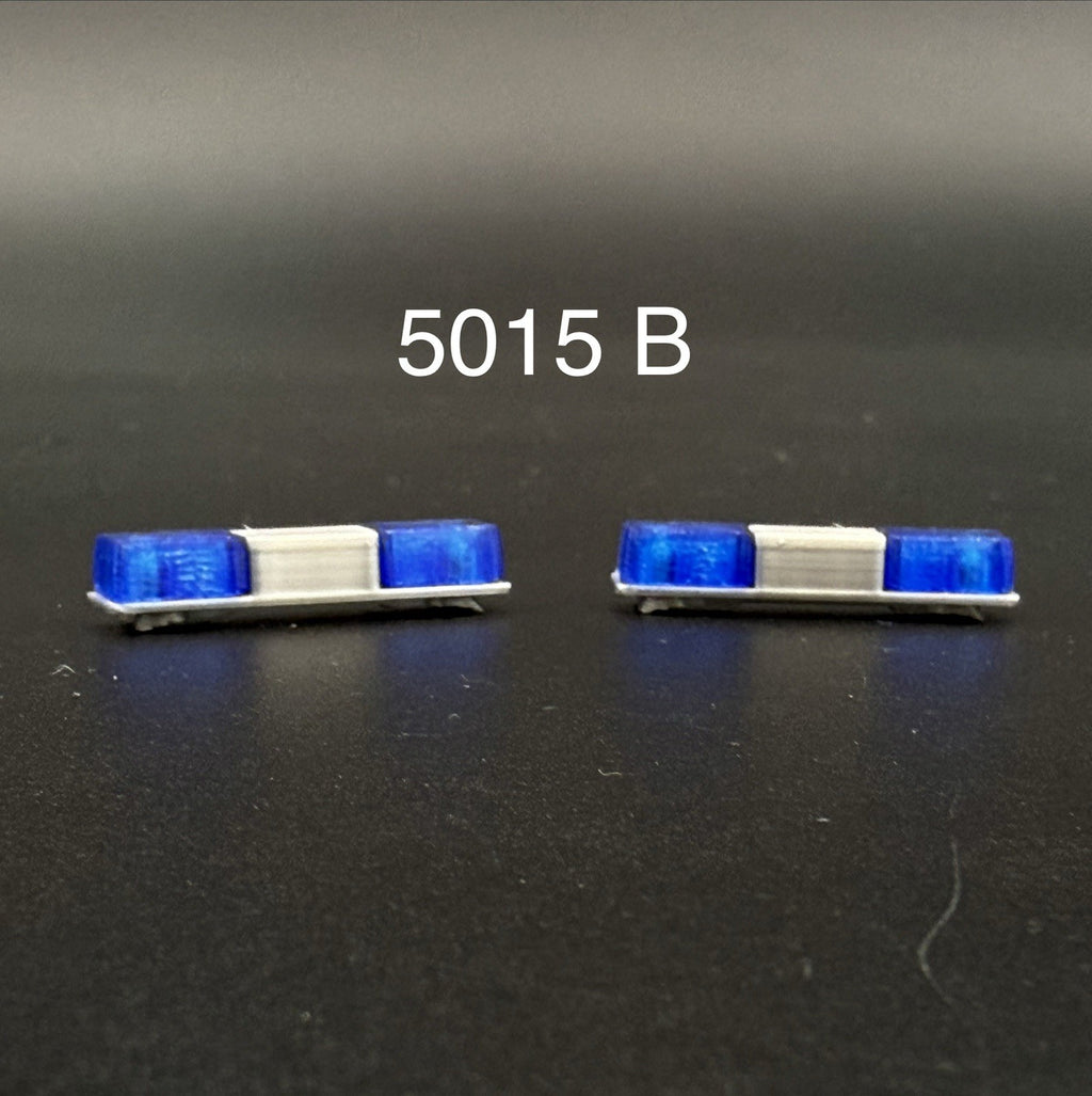 2 Pack 1/50 48 Scale Blue Twinsonic Lightbar Police Fire Engine Truck 5015B0