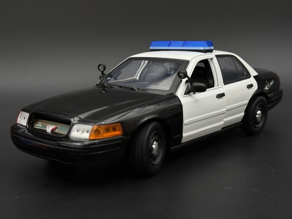 1/18 Scale Model Blue Code 3 Excalibur Lightbar Police 1862B2