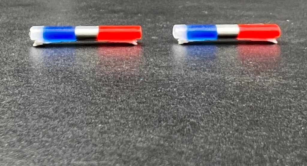 4 Pack 1/87 Blue Clear Red Chrome Federal Signal Aerodynic Lightbar Police0
