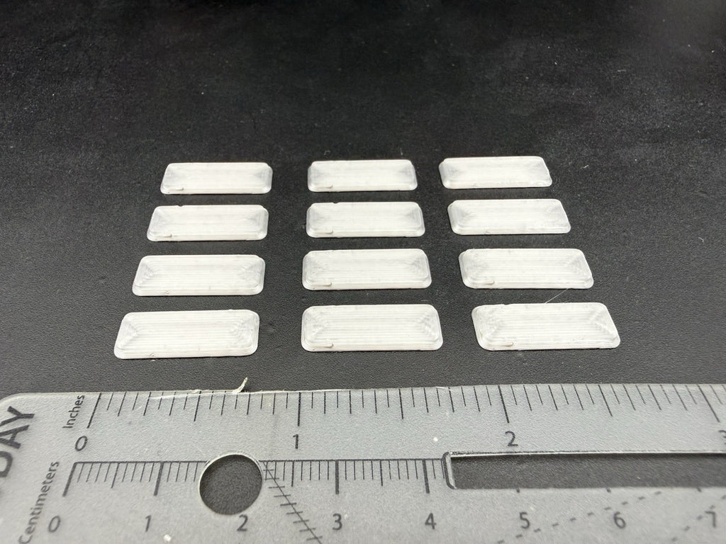 12 Pack 1/24 25 Rectangular Scene Lights For Fire Trucks Ambulances3