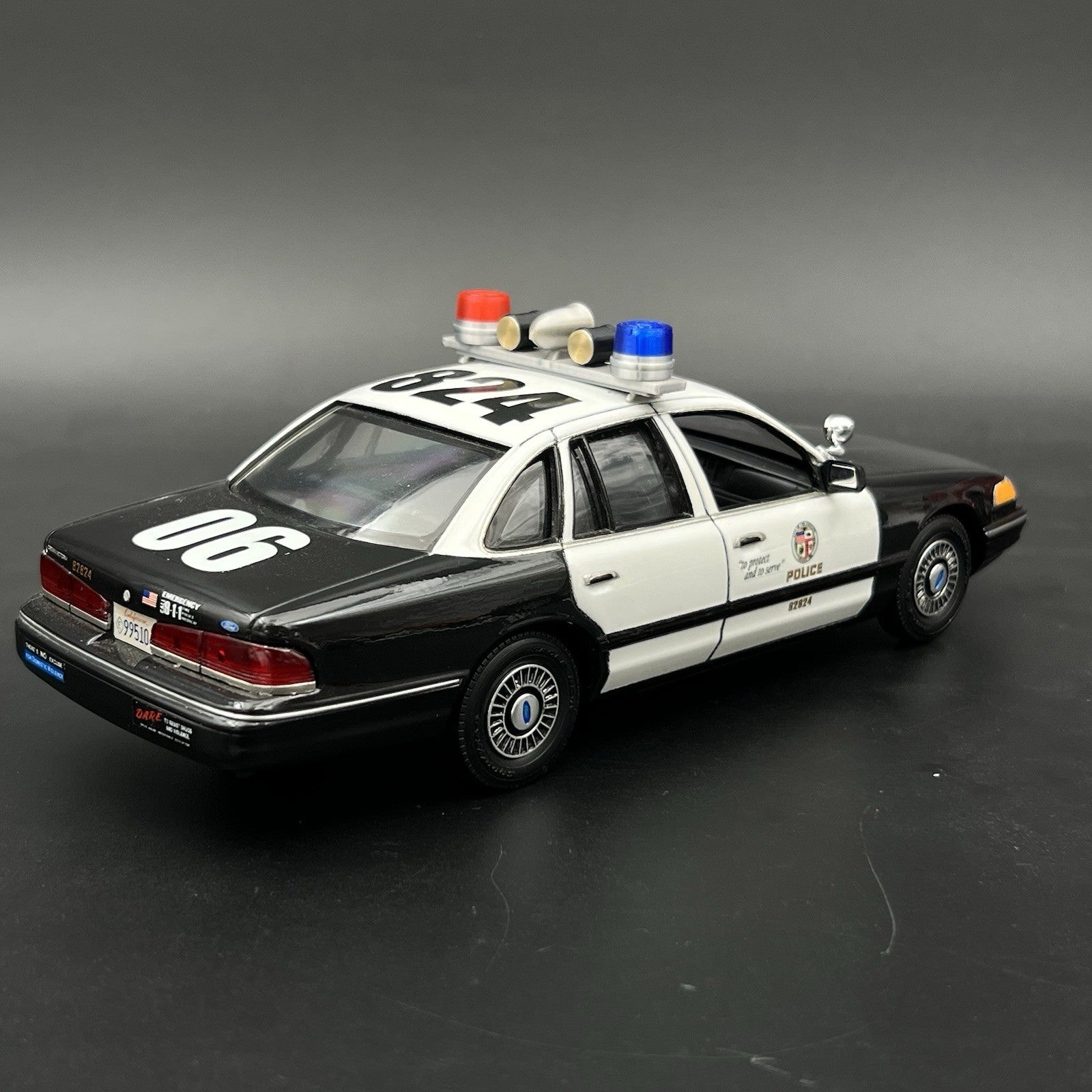 1/24 1/25 Blue Red Mars Skybolt Beacon Lightbar Siren Speaker Police Sheriff22