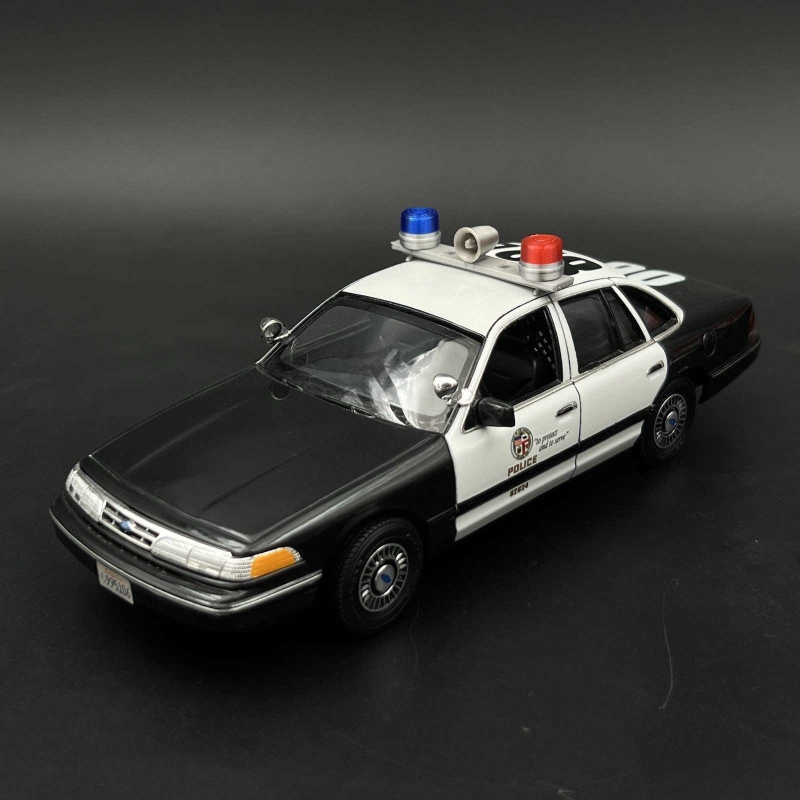 1/24 1/25 Blue Red Mars Skybolt Beacon Lightbar Siren Speaker Police Sheriff7