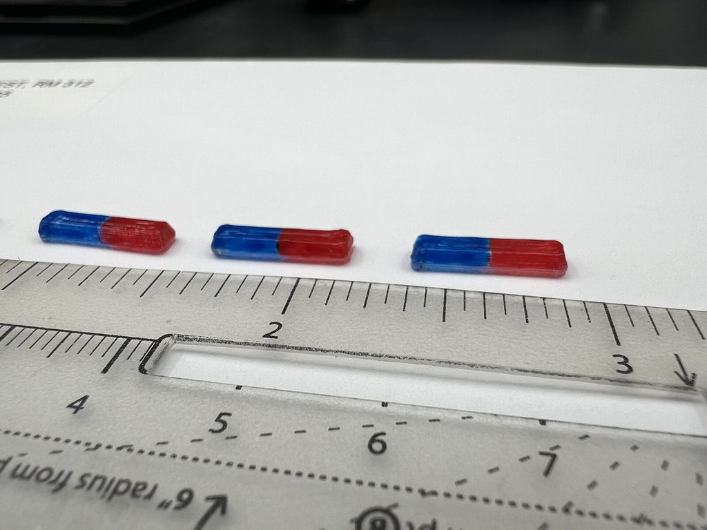 4-Pack 1/87 HO Scale Model Blue Red Code 3 MX7000 Lightbar Police Car 8704BR1