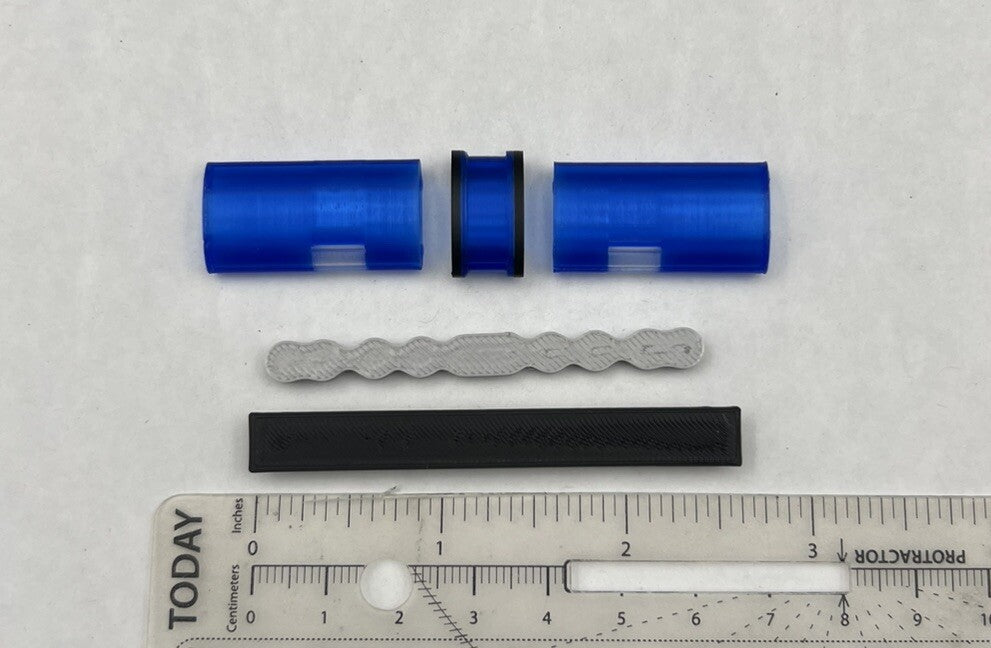 1/18 LED Ready Jetstrobe Jetstream Lightbar Blue Clear State Police Sheriff1