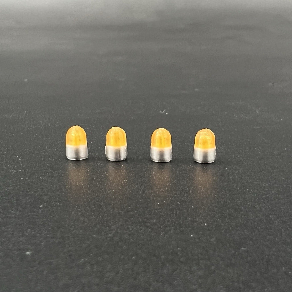 4 Pack 1/64 Vintage Amber Yellow Beacon Ray Lightbar Fire Ambulance Tow Work9
