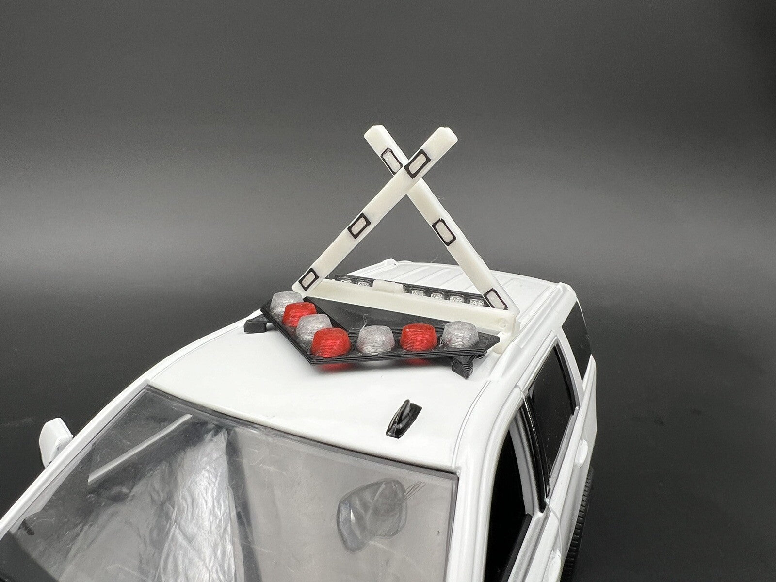 1/24 25 27 NYPD Highway Patrol Style High Riser Lightbar New York Police Sheriff1