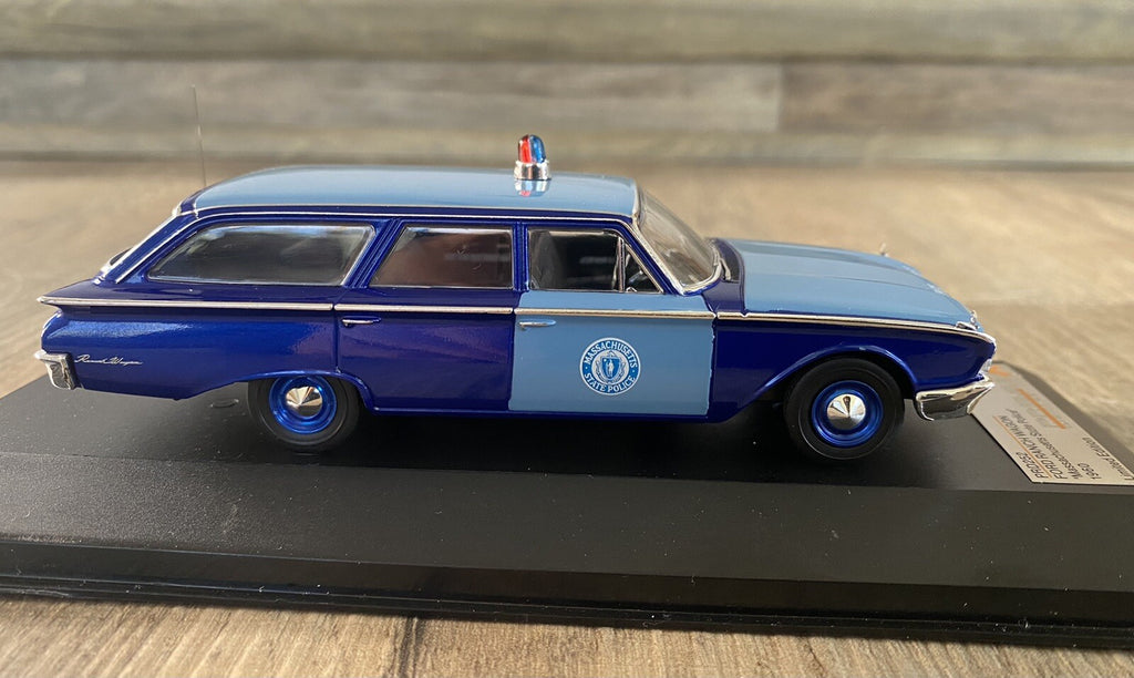 1/43 PREMIUM X 1960 FORD RANCH WAGON MASSACHUSETTS STATE POLICE TROOPER5