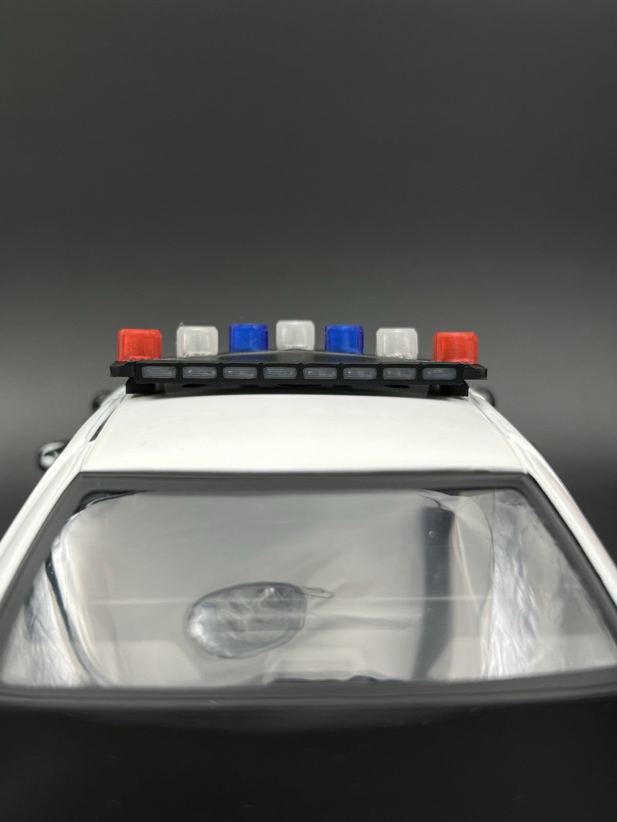 1/18 LED Ready Blue Red Federal Signal Vector Vision Lightbar Police Car LVMPD17