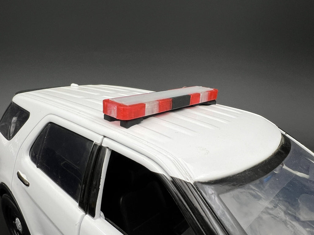 1/18 LED Ready Whelen Edge Lightbar Red Fire State Police Trooper Sheriff Patrol1