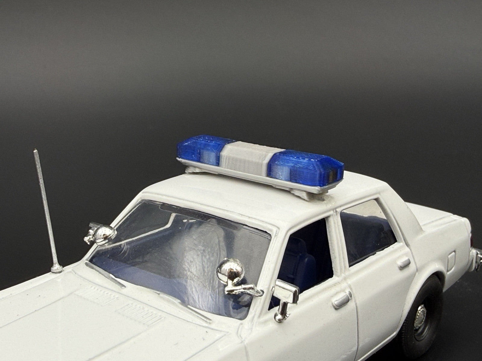 2-Pack 1/43 Scale Model Blue Amber Flasher Smith Wesson 8880 Lightbar 4343B3