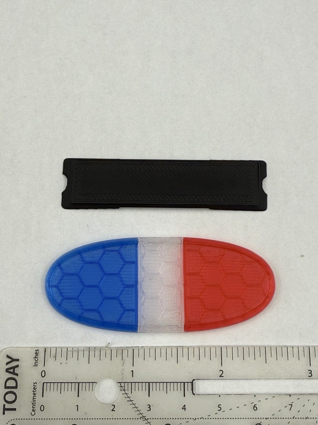 1/18 Federal Arjent Lightbar For WCC / Motormax PCB Blue Clear Red Police3
