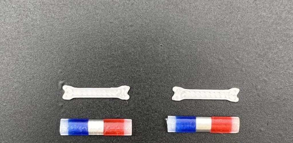 4 Pack 1/87 Blue Clear Red Chrome Federal Signal Aerodynic Lightbar Police1