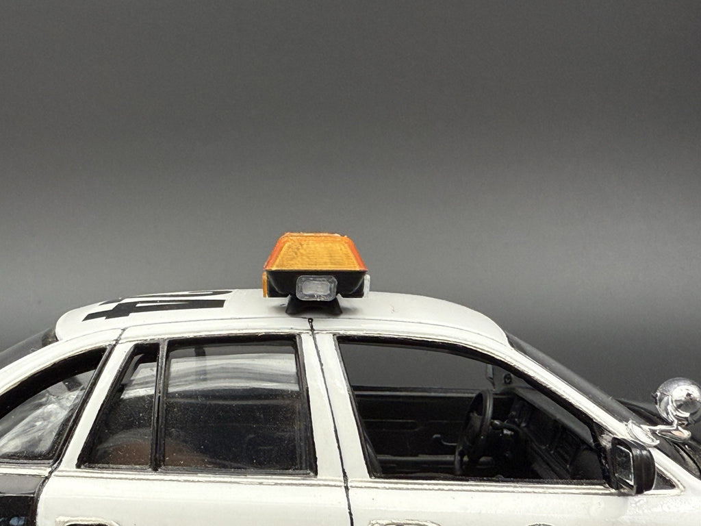 1/24 25 Scale Model Amber Chrome Streethawk Lightbar Police 2464AChrome9