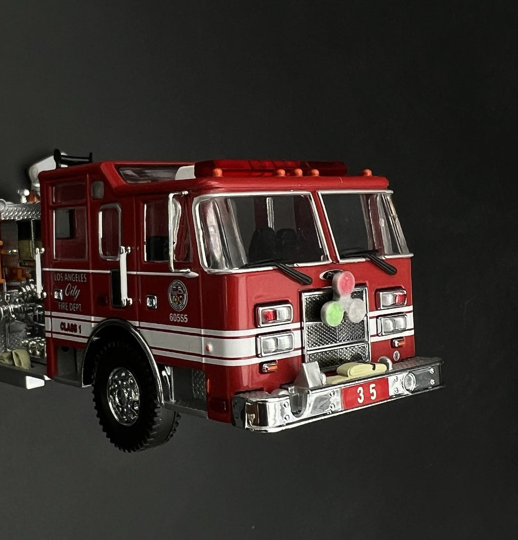 2 Pack 1/64 Roto Ray Green Clear Red Code 3 Fire Truck Engine Chicago Illinois2
