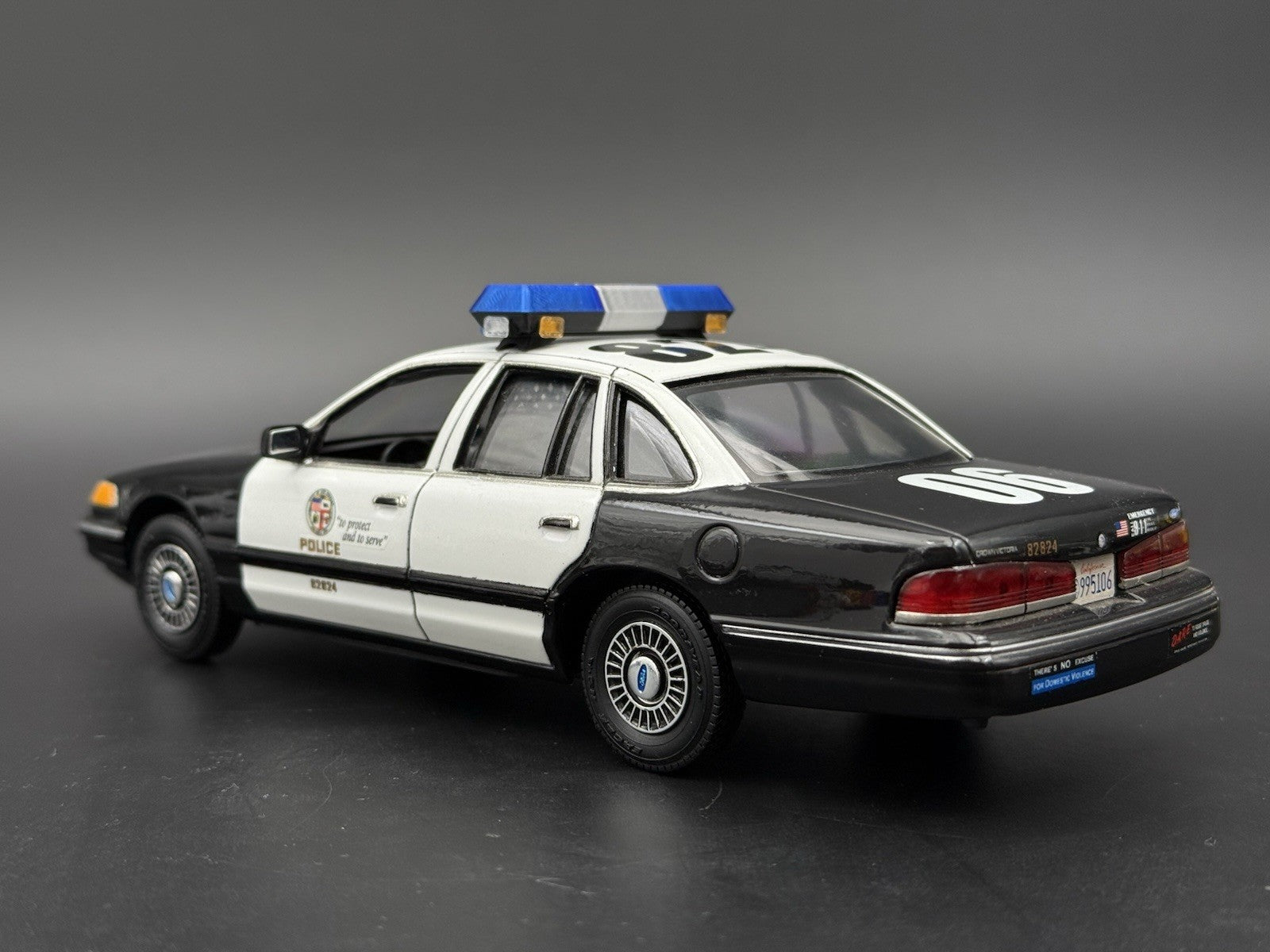 1/24 25 Scale Blue Chrome Streethawk Lightbar Police 246419