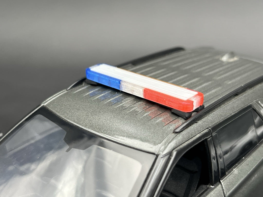 1/24 LED Ready Whelen Edge Lightbar Blue Red Amber Highway Patrol Police Sheriff4