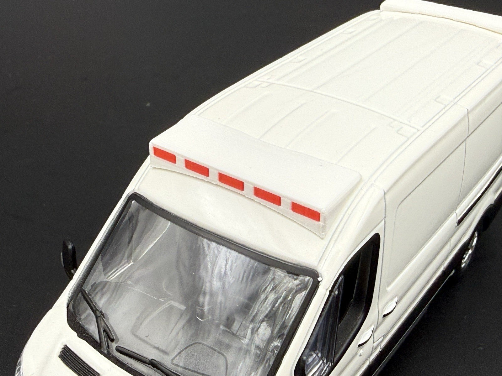1/43 O Scale Model Front Lightbar For Greenlight Ford Transit Van Ambulance 434610