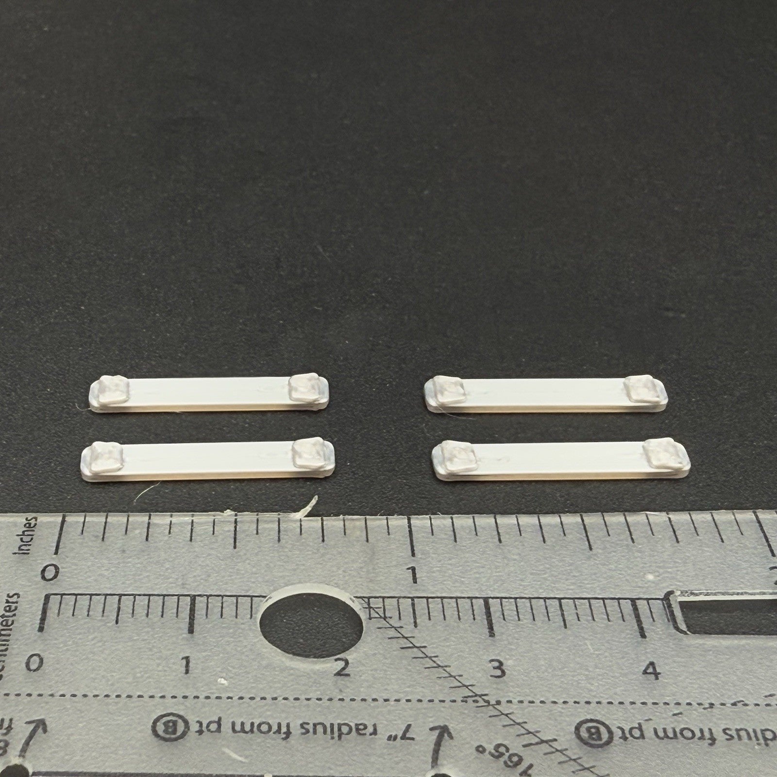 4 Pack 1/87 HO Scale LED Style Long Whelen Lightbar Police Fire Truck Ambulance1