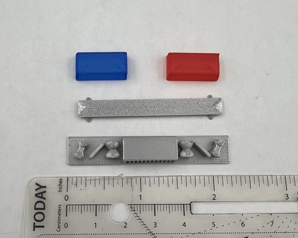 1/24 25 Blue Red Federal Signal Twinsonic Lightbar Police Sheriff Highway Patrol1