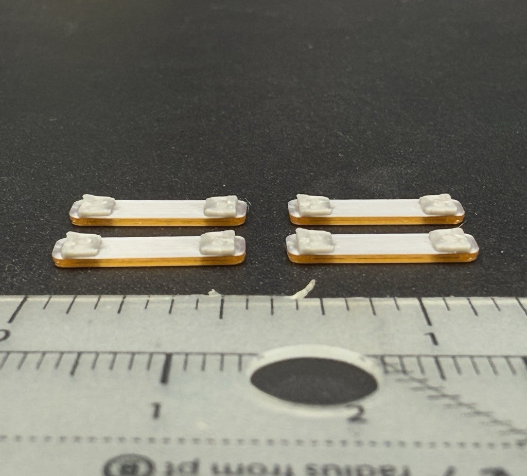 4 Pack 1/87 HO Scale Amber LED Style Whelen Lightbar Security Work Tow Truck1