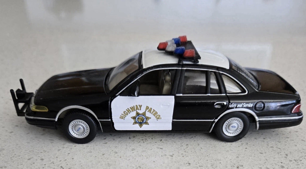 2 Pack 1/43 Blue Red Vector Vision Lightbar CHP California Highway Patrol Police23