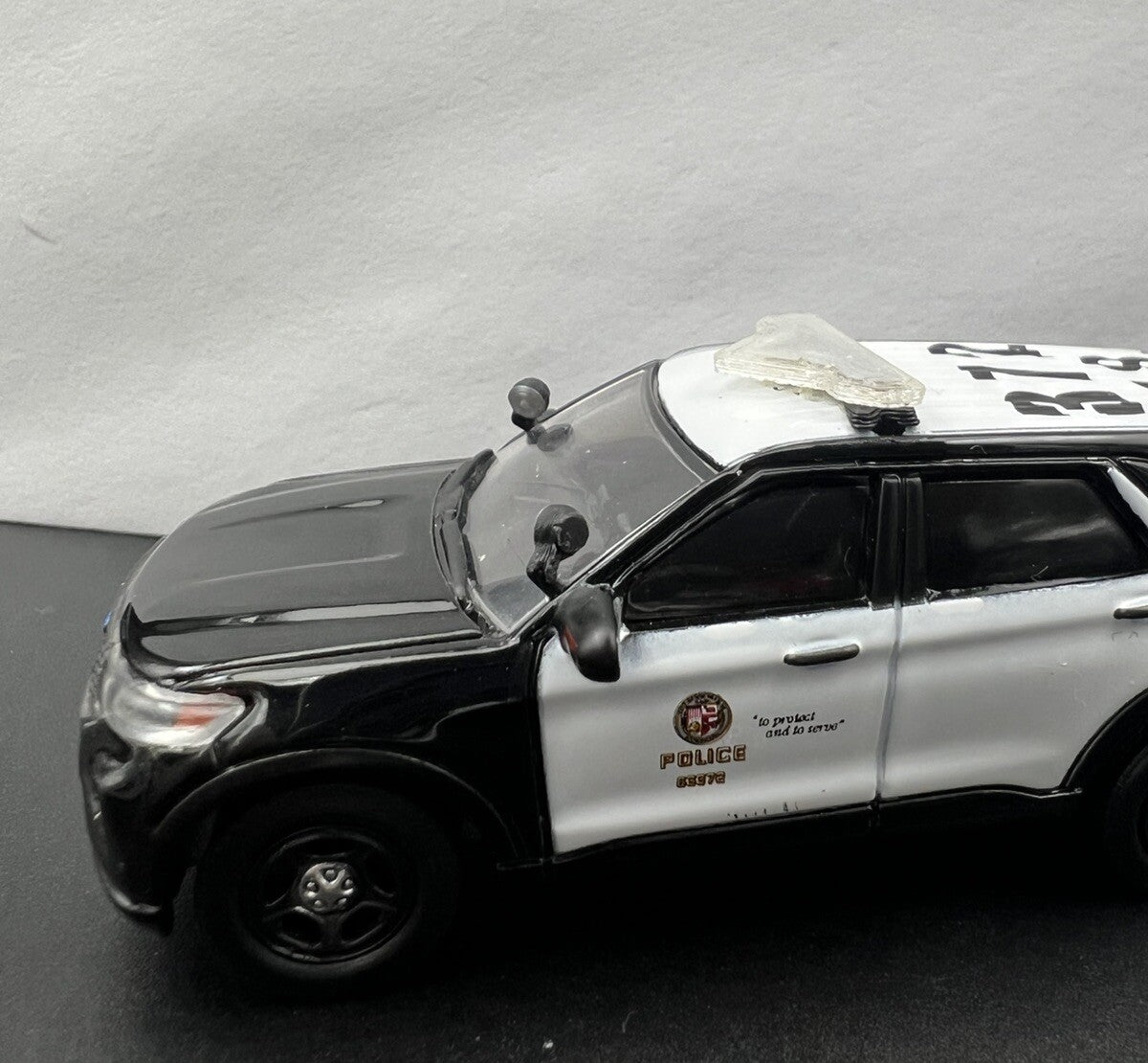 4-Pack 1/64 Scale Model Spotlight Red Clear Fire Police Car SUV 6421 CHP3