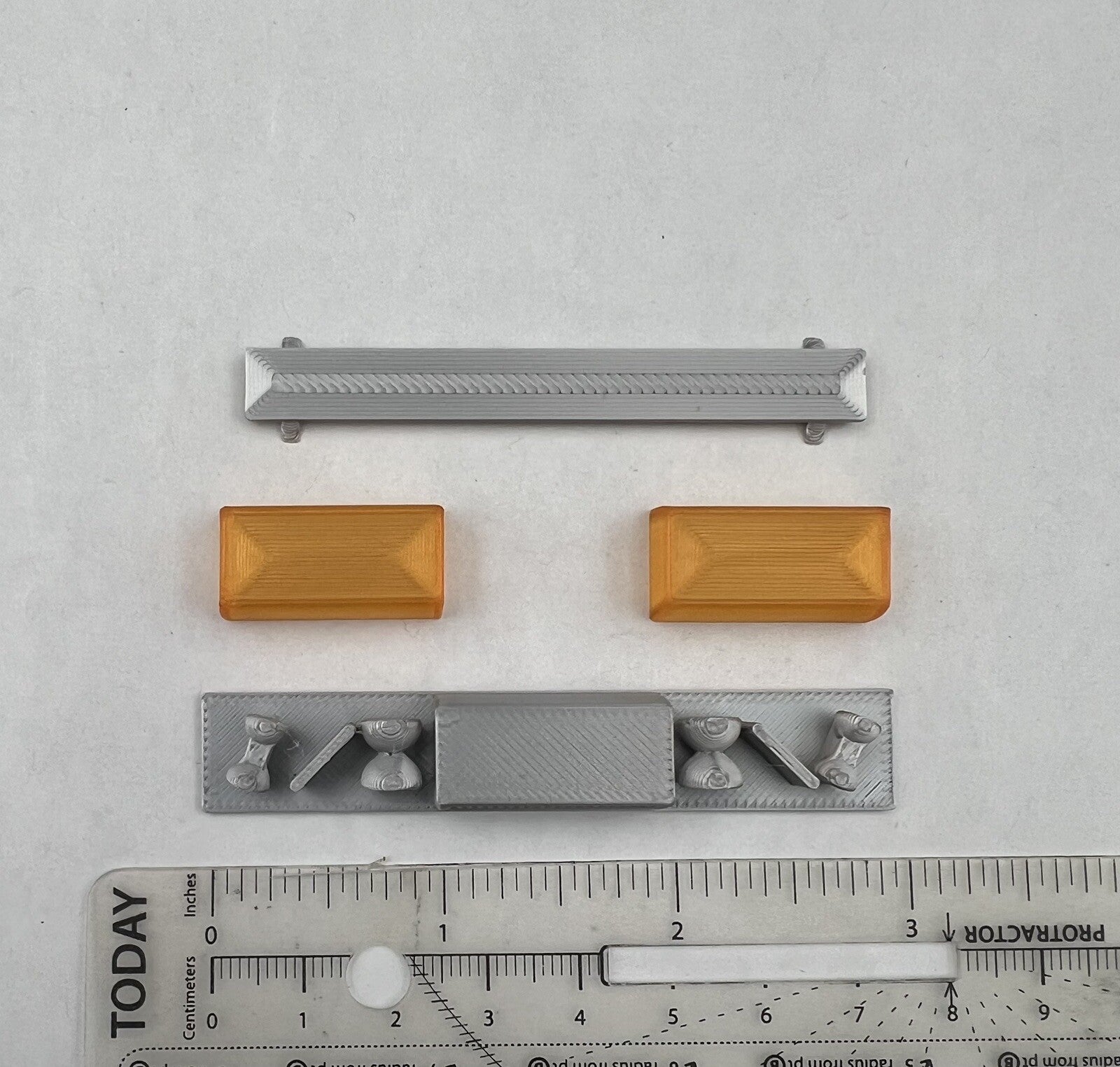 1/18 Scale Model Amber Federal Twinsonic Lightbar Tow Work Truck Security 1821A2