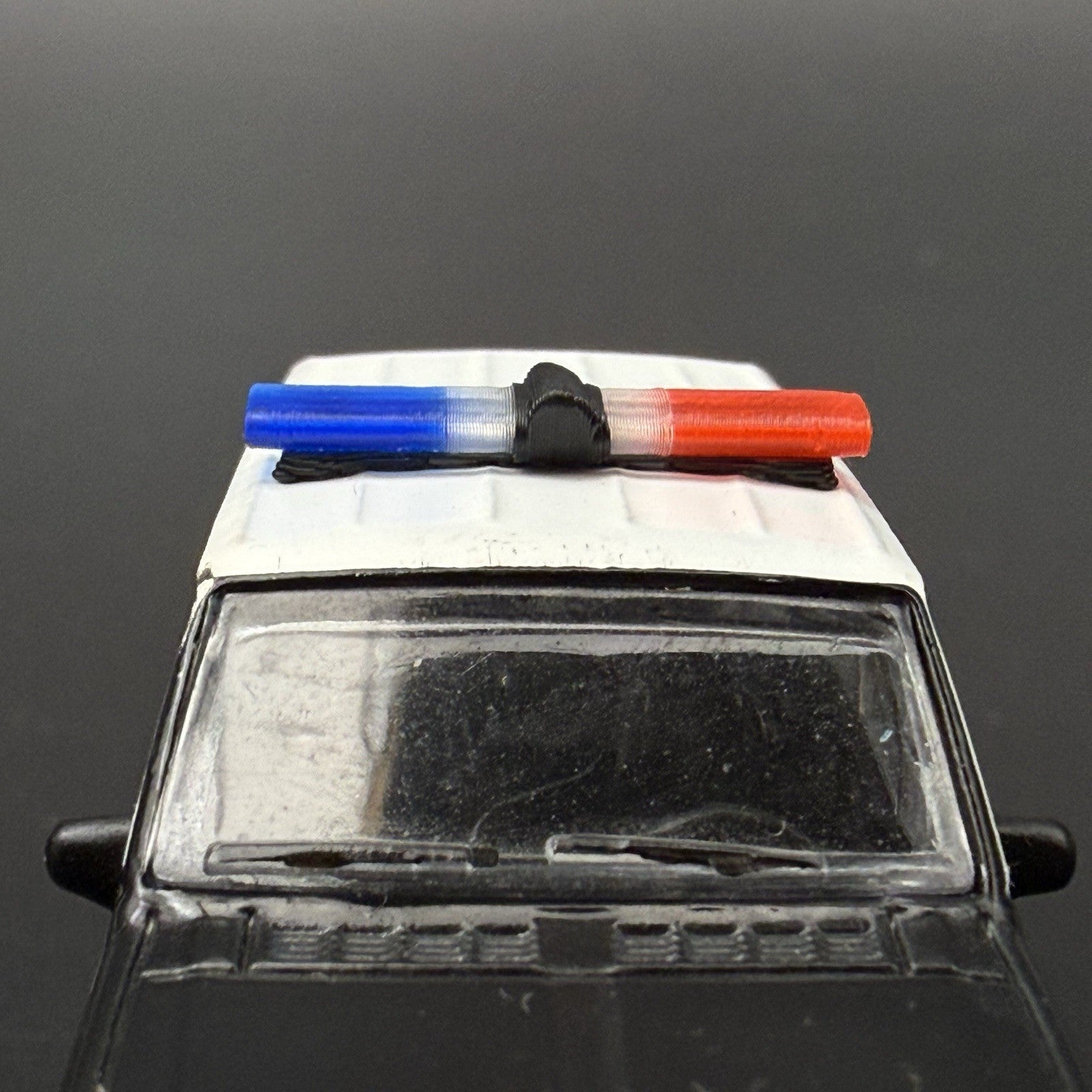 2-Pack 1/64 Scale Model Jetsonic Blue Clear Red Lightbar Police 6424BCR11