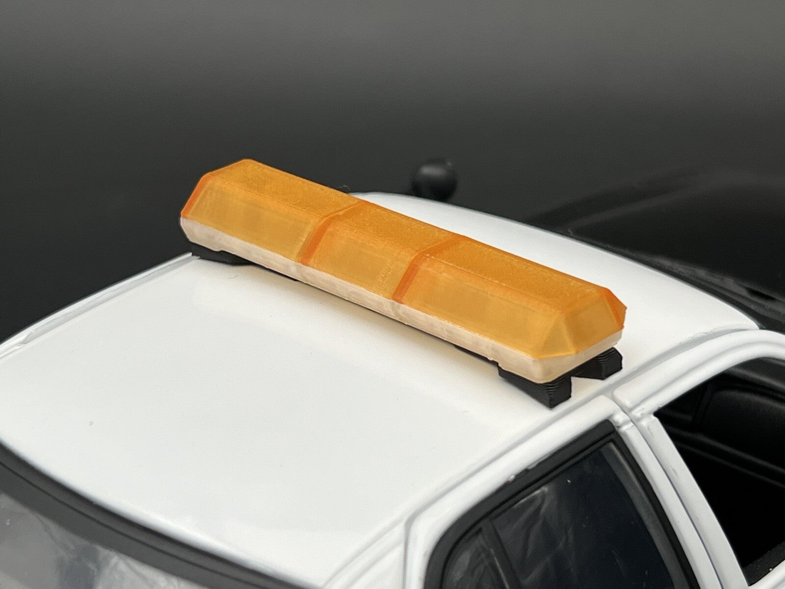 1/24 Scale Model LED Compatible Amber Code 3 MX7000 Lightbar Security Work 2414A4