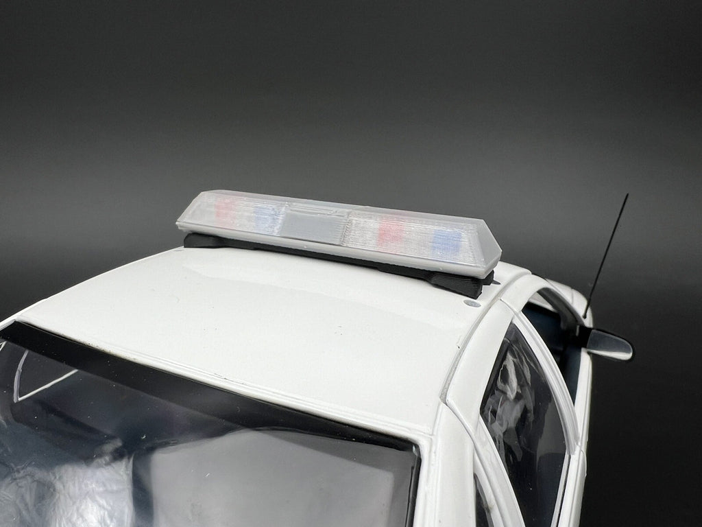 1/18 Scale Clear Code 3 LP6000 Lightbar W/ Blue Red  Internal Lens7