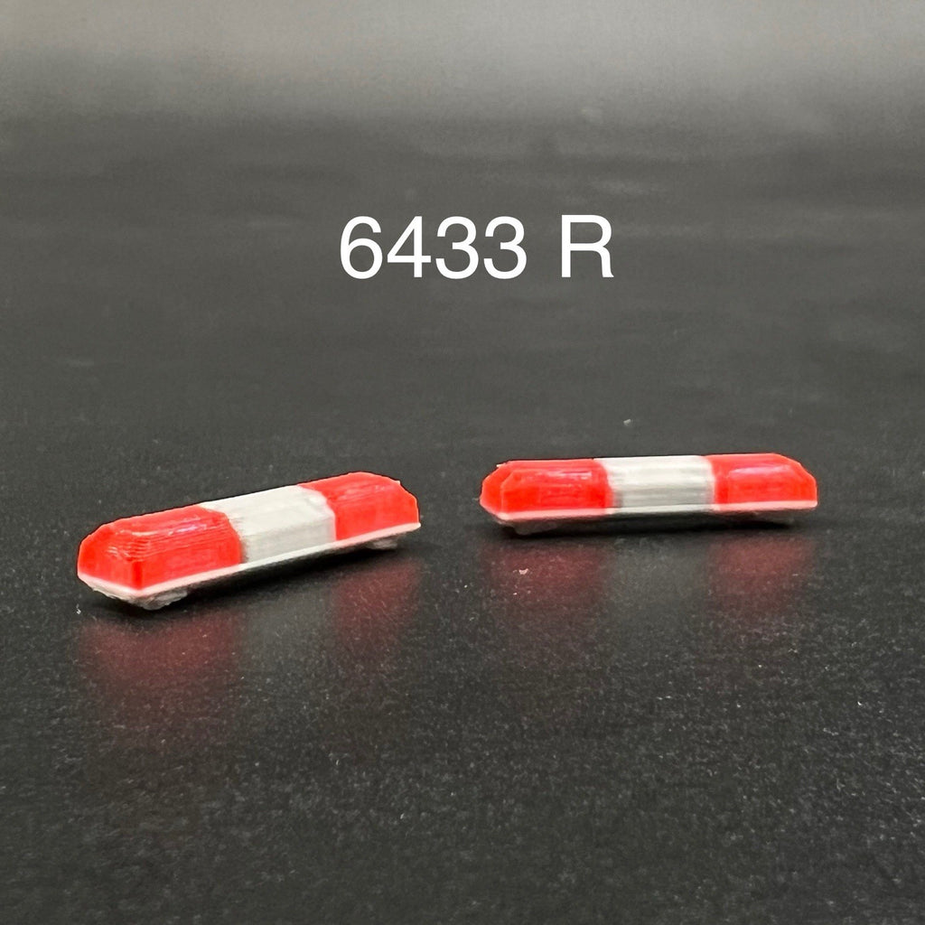 2 Pack 1/64 Smith Wesson 8000 8780 8880 8980 Lightbar Red Fire Police Sheriff0
