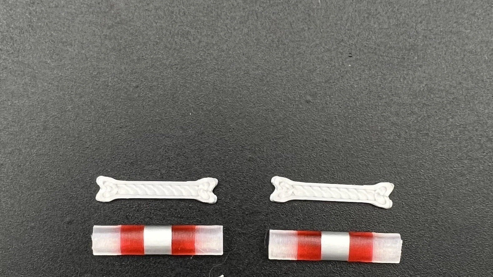 4 Pack 1/87 Clear Red Chrome NYPD Federal Signal Aerodynic Lightbar Police1