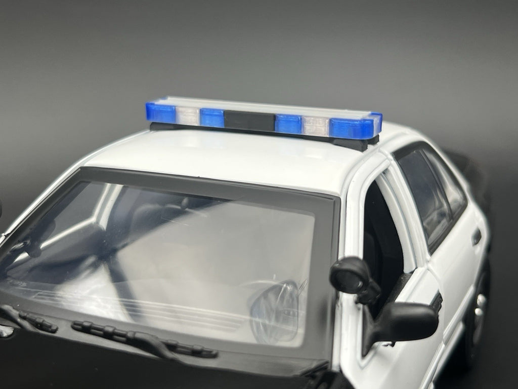 1/18 Scale LED Ready Whelen Edge United Kingdom Police Lightbar Blue Red 1812 UK4